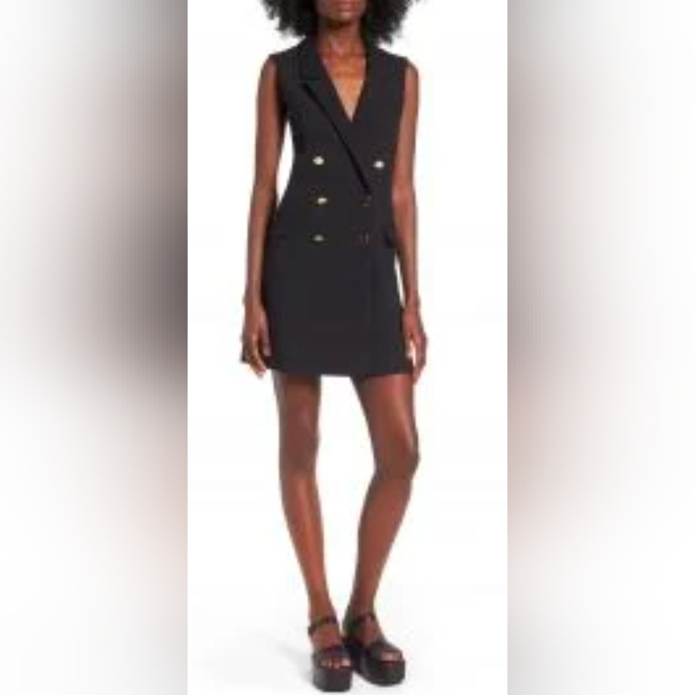 TOPSHOP Elegant Black Sleeveless Dress